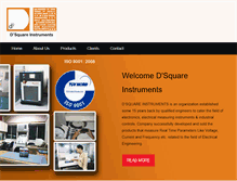 Tablet Screenshot of dsquareinstruments.com